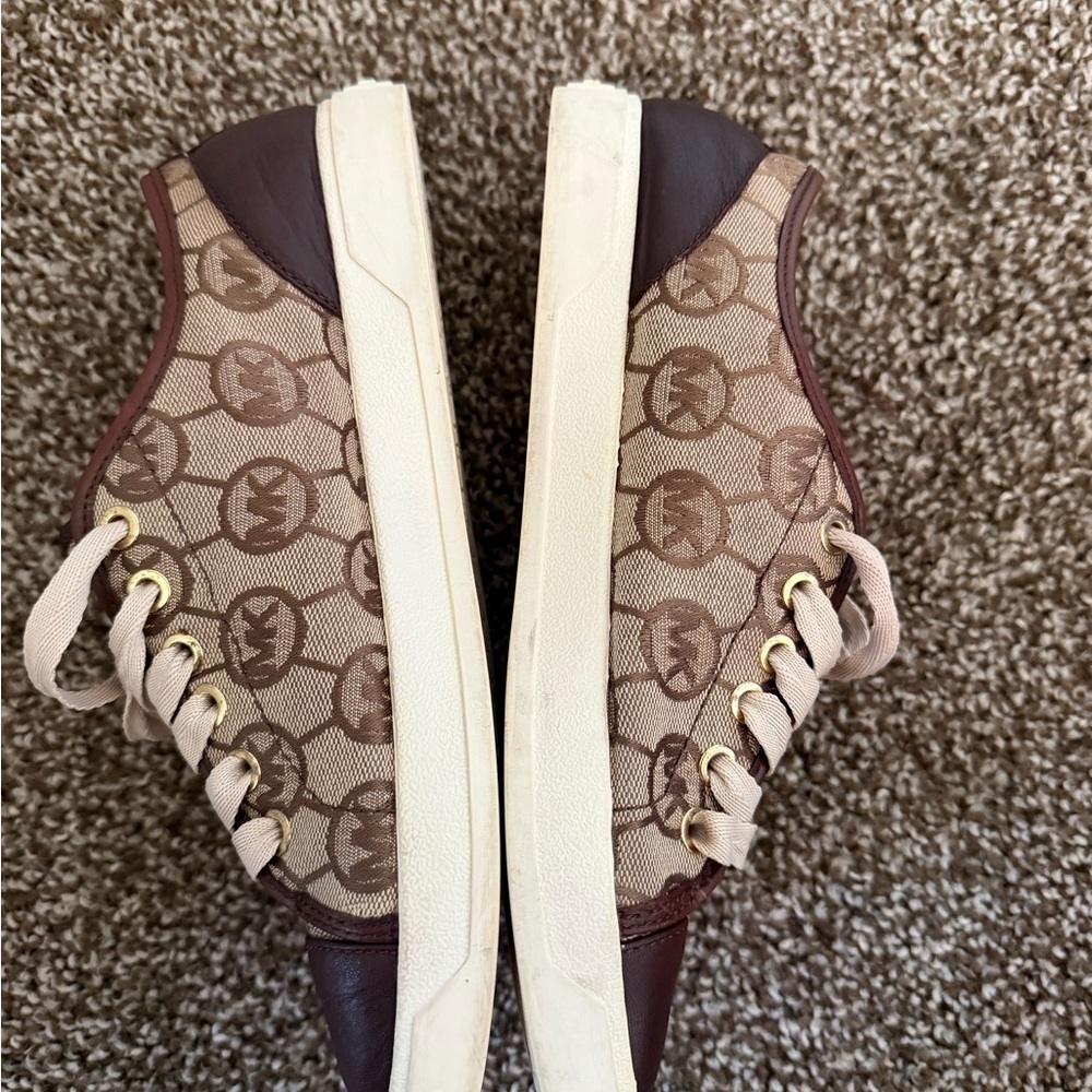 Michael Kors City Lace-Up Sneakers for Women Size 7.5 M Brown - Picture 4 of 7